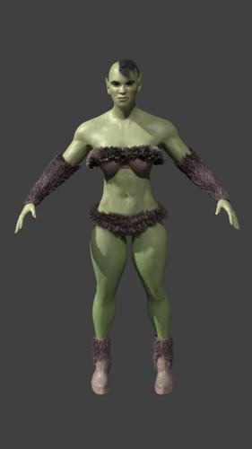 Female Orc Warrior preview image